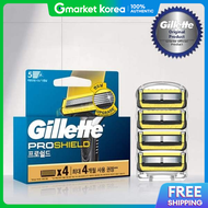 Gillette | Wl Gillette Proshield Yellow Razor Blades 4-Count Gillette Razor Gillette Razor Blades