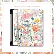 For Huawei Mediapad M 6 10.8 T5 M5 Lite 10.1 Inch Casing with Pen Slot Honor Pad X8 X9 Pro 11.5 Inch