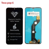 For Tecno POP6 LCD Display Touch Digitizer Screen Assembly BE7 pop 6