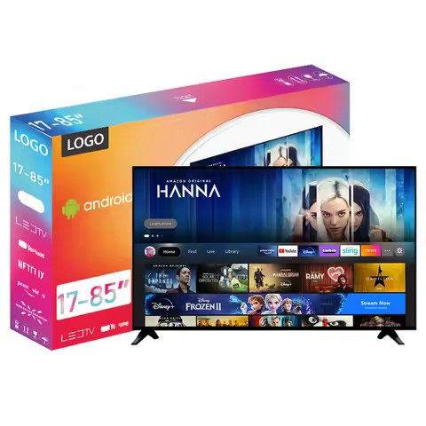 A Customized Hot sale Customizable 4K Android Smart TVs Flat Screen 32 40 50 55 65 70 75 43 Inch Tel