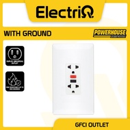 Electriq l Powerhouse Electric Gang Plate w/ Duplex Universal Outlet w/ Ground - GFCI Outlet