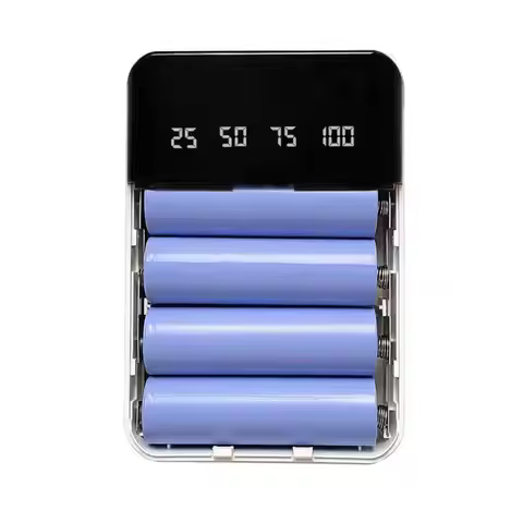 652F LCD Display 18650/18700/20700/21700 Battery Holder Batteries for Case Storage Box DIY Rechargea