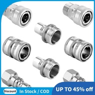 Pressure Washer Quick Connect Kit,Swivel M22 14mm to 3/8in Quick Connect,3/4in to Quick Release,for 