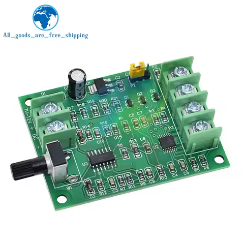 TZT 5V 12V Brushless DC Motor Driver Controller Board with Reverse Voltage Over Current Protection f