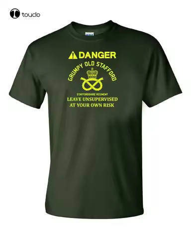 The Staffordshire Regiment T-Shirt Grumpy Old Stafford British Army