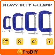 Heavy Duty G-Clamp For Woodwork Metalwork Construction G-Pengapit Apit G ( 2 / 3 / 4 / 5 Inch )