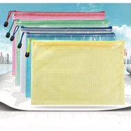 Document Zip File Waterproof PVC Mesh A4 A5 Envelope