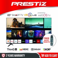 Prestiz 65" 4K Smart WebOS TV With Air Mouse, Voice Control & Google Assistant [ WPREU6503SVM ]