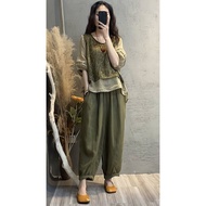 👍Super Skin-Friendly Cotton Linen Suit 38 #Fashionable Cotton Linen Suit Women Summer New Style Stit