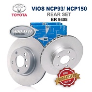Original Bendix Disc Rotor Set [BR9408] - Toyota Vios NCP93 NCP150 Rear Disc Rotor Set