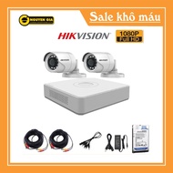 Hikvision Full HD 1080P Cctv Camera Set - Full Hikvision Security Camera Set Full Accessories