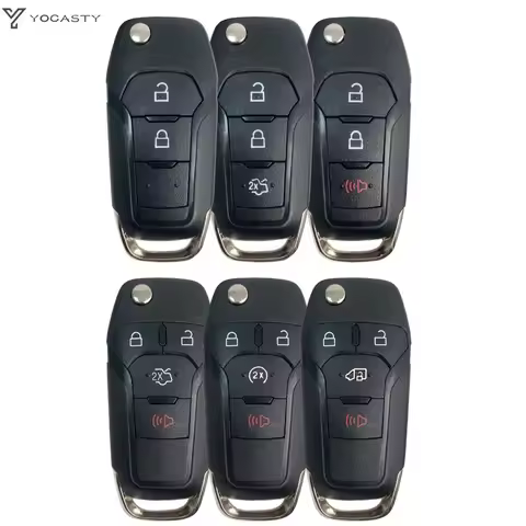 YOCASTY Car Key Case Shell For Ford F150 F250 F350 Explorer Ranger KA Fiesta Mondeo Focus Everest Ed