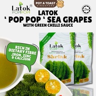 LATOK POP POP Sea Grapes Green Caviar with sauce 100g HALAL