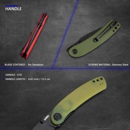 Promo Kubey Momentum KU344 Folding Knife G10 Handle with Deep Carry C