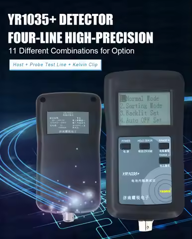 New Original Four-line High Precison YR1035 Lithium Battery Internal Resistance Meter Tester YR 1035