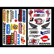 Honda HRC Racing SHOWA KYB Sticker Car Motorcycle Big Bike