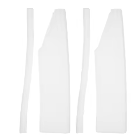 4Pcs Long Sleeve Dress Form Mannequin Straight Shape Foam Pad for Women Tops Skirts Hanging Display 