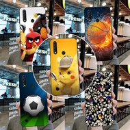 Fashion Phone Case For Lenovo A8 2020 L10041 6.53" Soft Silicone Case Football Print Back Coke