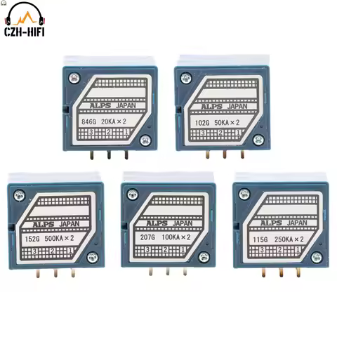 1pc Audio Potentiometer Japan ALPS RK27 Stereo 20K 50K 100K 250K 500K LOG POT Attenuator for Audio A