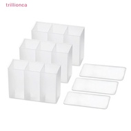 Trillionca Wall Mounted 3Grids Organizer Mirror Cabinet Self-adhesive Objects Storage Box SG