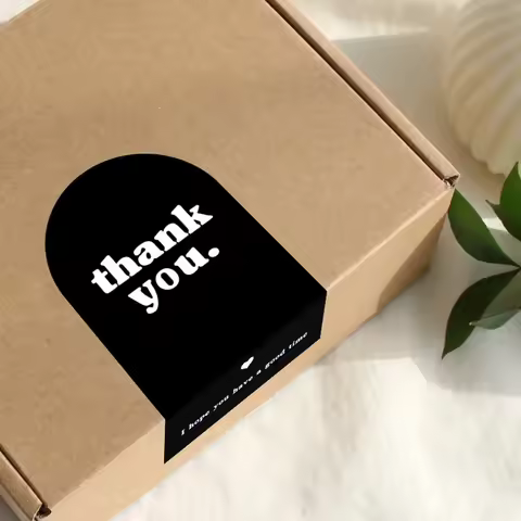 50pcs Thank You Sticker Seal Labels Small Business Gift Decor Sticker Stationery Supplies Package St