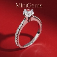 MiniGems แหวน เงินแท้ 92.5 เพชรสวิส(CZ) แหวนคู่ แหวนแต่งงาน แหวนผู้หญิง แหวนผู้ชาย 06102