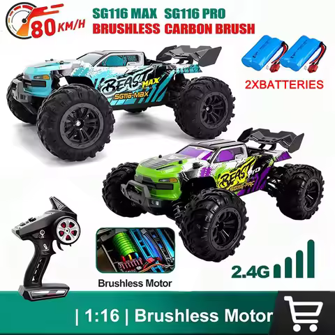 ZLL SG116 MAX/PRO 1:16 High Speed Drift Racing 80KM/H Or 50KM/H Brushless Motor 4WD RC Car Off Road 
