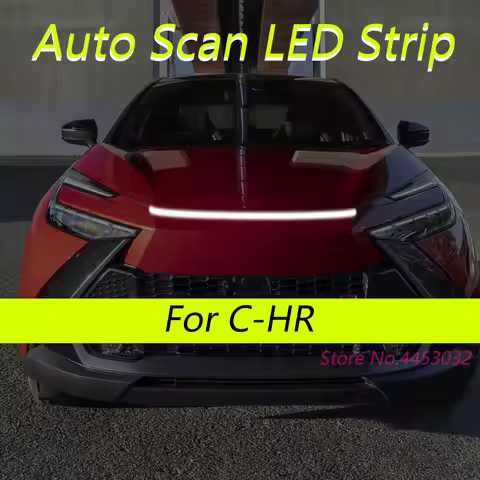 DRL Auto Scan Starting LED Strips For Toyota C-HR 2016-2025 Car Hood Light Flexible Headlights Welco