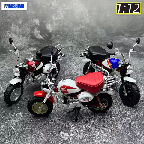 A AOSHIMA motorcycle model 1/12 New 2000 Monkey Static decoration holiday gift metal collection