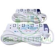 3WAY / 4WAY / 5WAY 2000W 5 METER TRAILING SOCKET EXTENSION PLUG