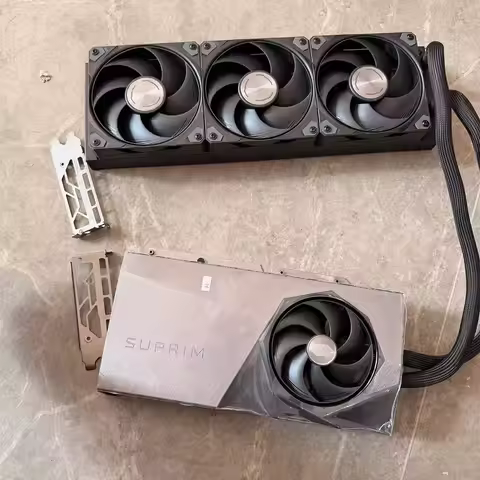 Original Used For MSI RTX5090 SUPRIM LIQUID Graphic Card Water-cooling Heatsink Cooling Fan or Bad P