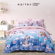 Tokidoki 1000TC Egyptian Cotton Bedsheet Set With Quilt Cover | Long Lasting Cotton Fitted Set