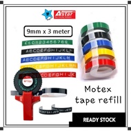 ASTAR Motex Tape Writer Refill (TWT-9) ORIGINAL- for TW-101 ( single price )