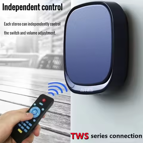 Shop Wall-mounted Bluetooth Speaker TWS Interconnection Built-in 4400 MAh Battery Boom Box Wireless 