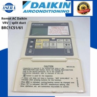 REMOT AC DAIKIN VRV | SPLIT DUCT | AC CENTRAL ORIGINAL BRC1C51/61