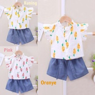 Setelan Baju Bayi Murah Setelan Baju Bayi Murah Setelan Kaos Bayi Ruffle Crane