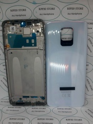 Casing Kesing Fullset Xiaomi Redmi Note 9 Pro Original Backdoor Tutup Belakang Hp + Frame Bazzel Tulang Tengah Tatakan Lcd