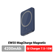 [6.6 ลดฉ่ำ ส่งฟรี] Eloop EW50 4200mAh EW56 7000mAh Magnetic แบตสำรองไร้สาย Battery Pack PowerBank พาวเวอร์แบงค์ Wireless Charger Orsen Power Bank USB Type C Output พาเวอร์แบงค์ เพาเวอร์แบงค์