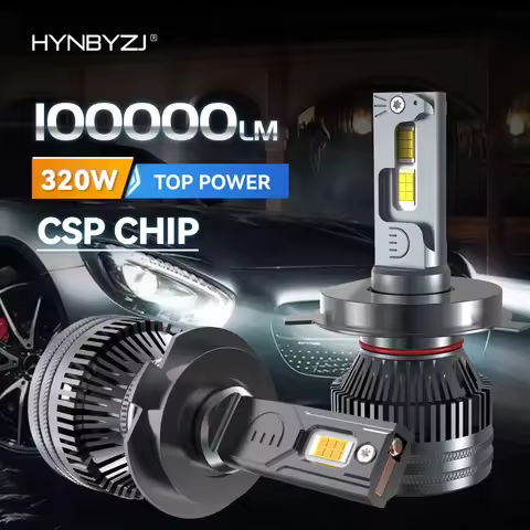HYNBYZJ H7 LED Canbus 320W 100000LM H4 H11 H1 HB3 9005 HB4 H8 HIR2 9012 Bi LED Car Headlight Bulb 60