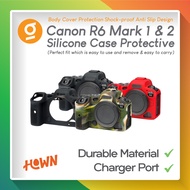 Silicone Case for Canon EOS R6 R6ii Mark 1/2 Soft Casing Rubber Silicone for EOS R6 M i ii Camera