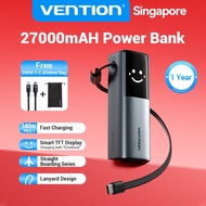Vention 140W 27000mAh Powerbank with LED Display 2 Port Charging for Laptop MacBook iPhone