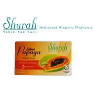 Shurah Papaya Soap Paraben Free (Whitening Soap) 90g