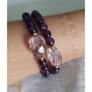 Customised Amethyst bracelet