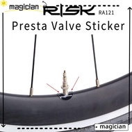 MAGIC 20pcs Transparent Bicycle French Presta Mountain Road Bike Glue Pad Valve Sticker Tube Tire Gasket Rim Protection Gas Air Nozzle High Quality Rim Protection
