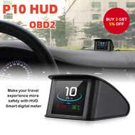 P10 Car HUD Head Up Display Smart Digital Speedometer LCD Display OBD 2 Scanner  P10 Kereta HUD Papa