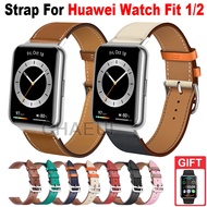 Leather Strap Bracelet Band Replacement for Huawei Watch Fit 2 / Huawei Watch Fit Special Edition