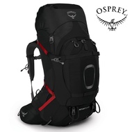 【Osprey 美國】Aether Plus 60 重裝登山背包 男 黑色 S/M｜重裝背包 健行背包 自助旅行 徒步旅行後背包