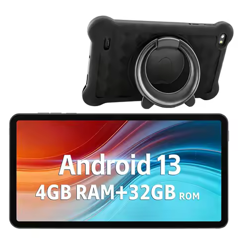 ANRY 7 Inch Tablet Android 13 Quad Core 4GB RAM 32GB ROM Dual Camera 2.4G+5G WiFi With Protective Ca
