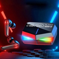 FLUFFY - Headset Bluetooth TWS M28 Earphone M28 Gaming Wireless LED