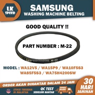 WA12V5 WA15P9 WA10F5S3 WA85F5S3 WA75H4200SW M-22 SAMSUNG WASHING MACHINE GEARBOX BELTING / BELT